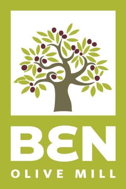 Ben Olive Oil Awards - Gastronomy Tours mural with drawing olive tree says Ben olive oil - Gastronomy Tours